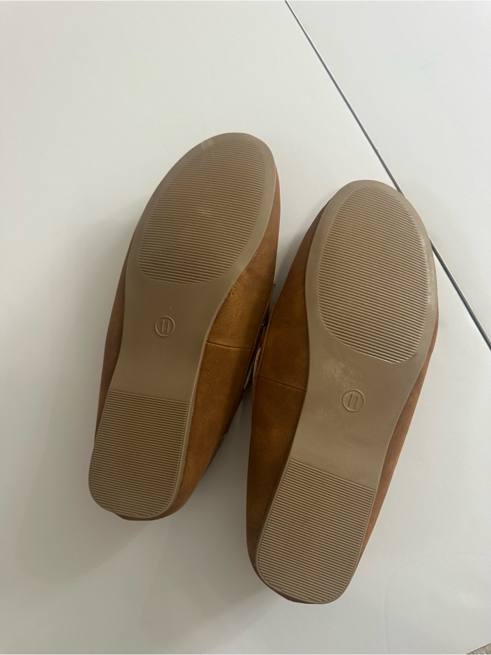 Classic Women's Suede Slip-On Flats in Brown